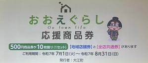 おおえぐらし商品券